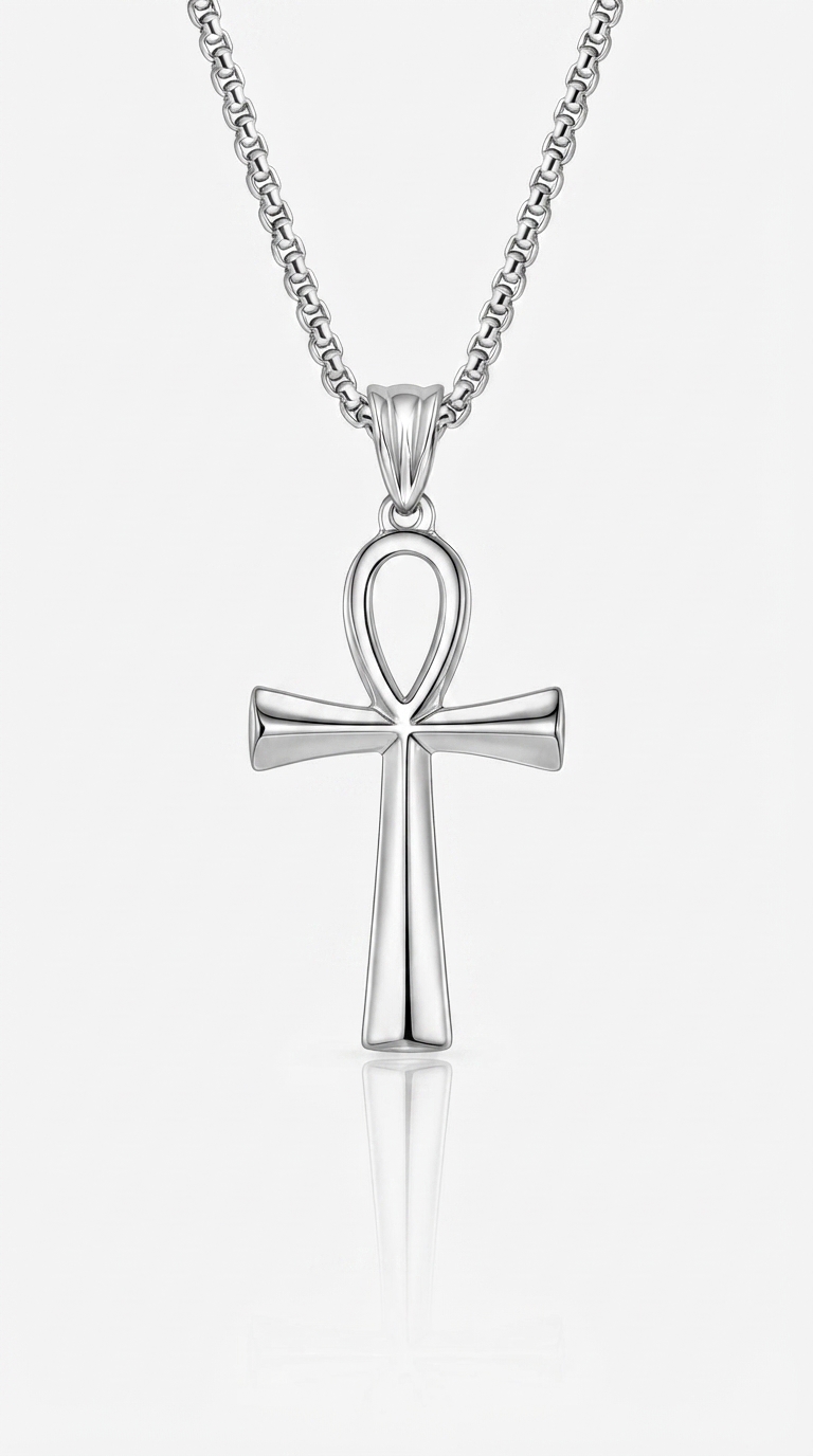 "Cross" Necklace, Stainless Steel