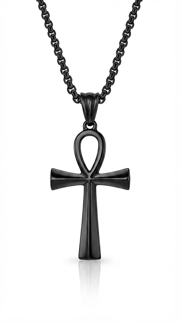 "Cross" Necklace, Stainless Steel
