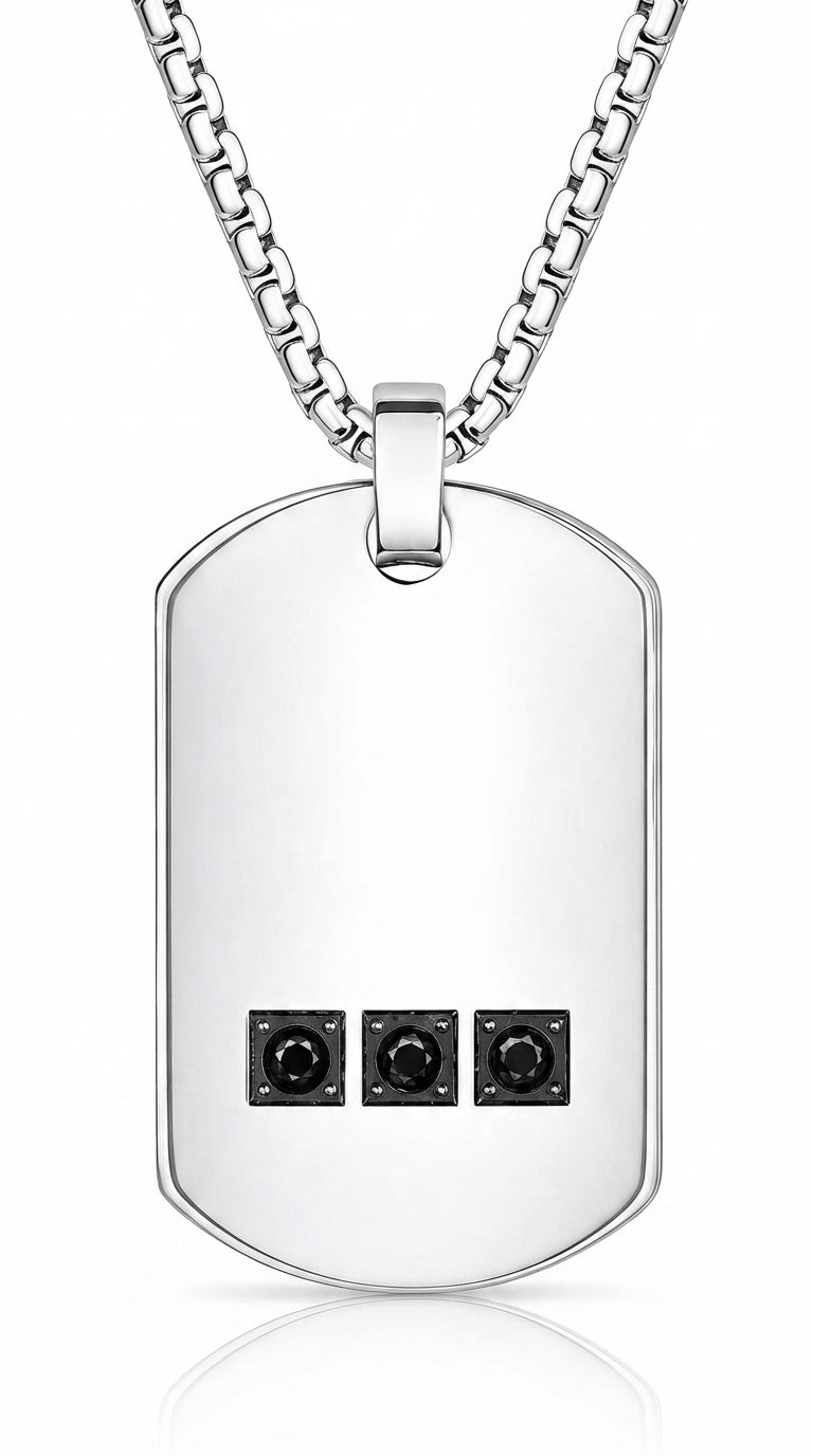 "Dog tag" Stainless Steel Necklace - Prime Code