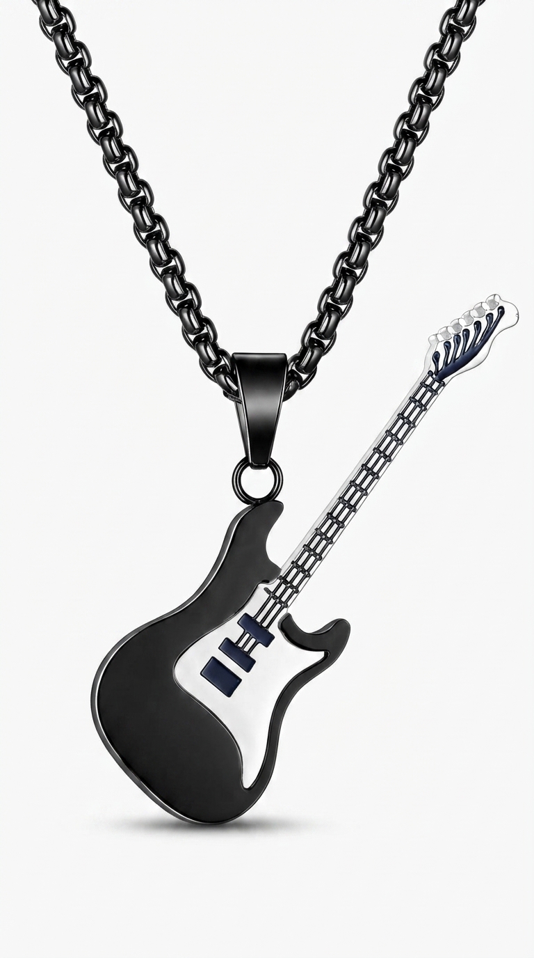 "Guitar" Stainless Steel Necklace - Prime Code