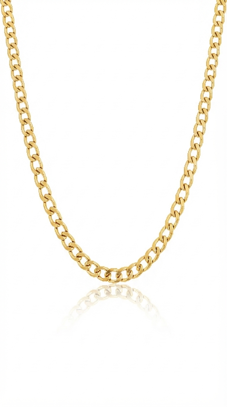 Necklace , 18K Gold Plated Steel