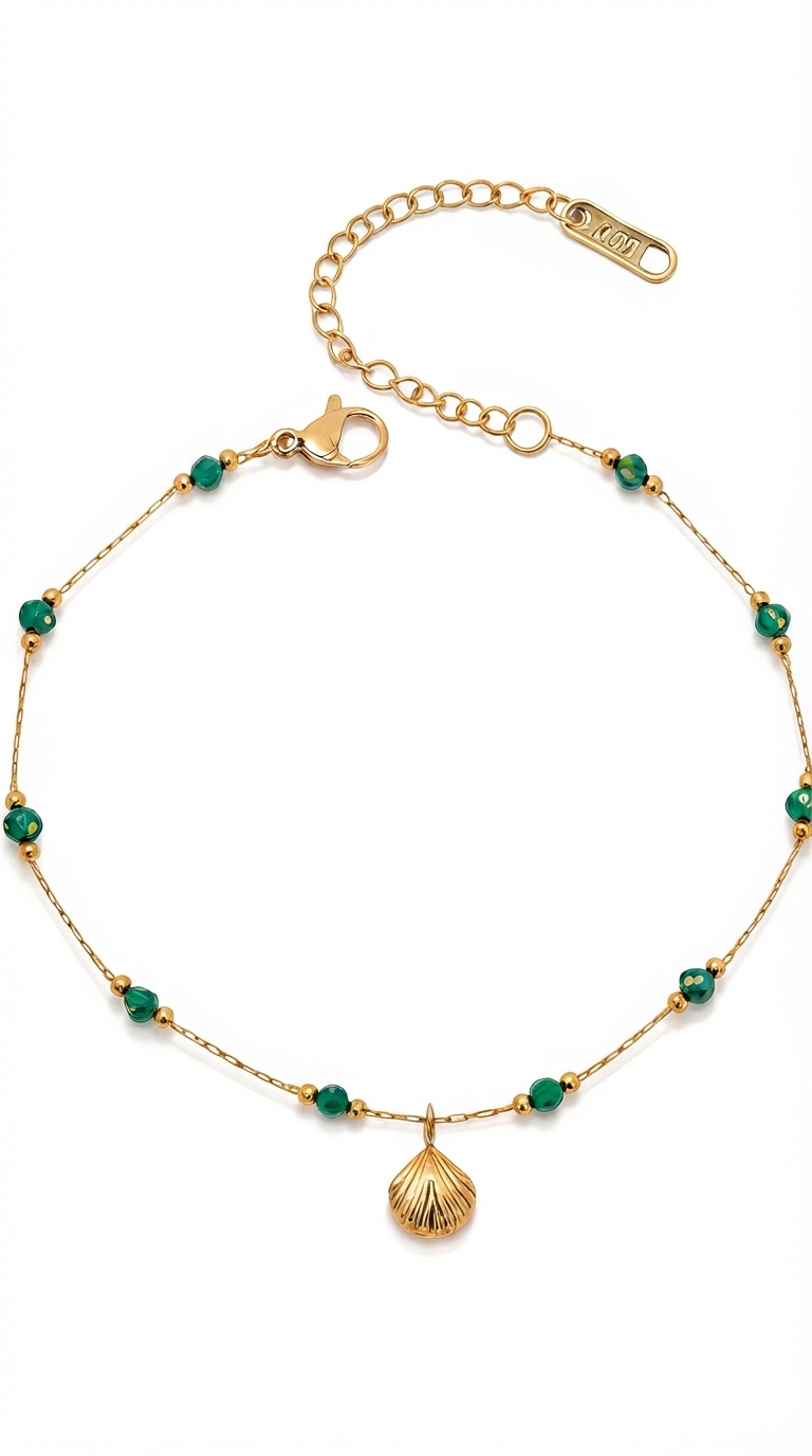 "Seashell" PVD Gold-Plated Steel Bracelet - Intensity