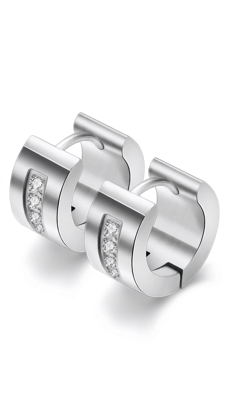 Men's Stainless Steel Earrings - Prime Code