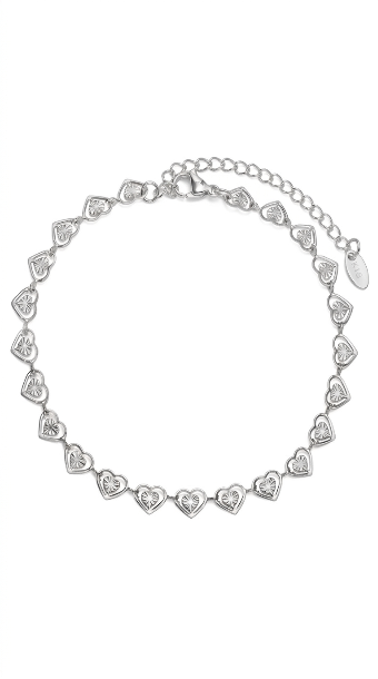 "Hearts" Stainless Steel Bracelet - Intensity