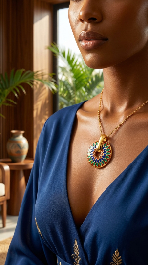PVD Gold-Plated Stainless Steel Necklace - Intensity