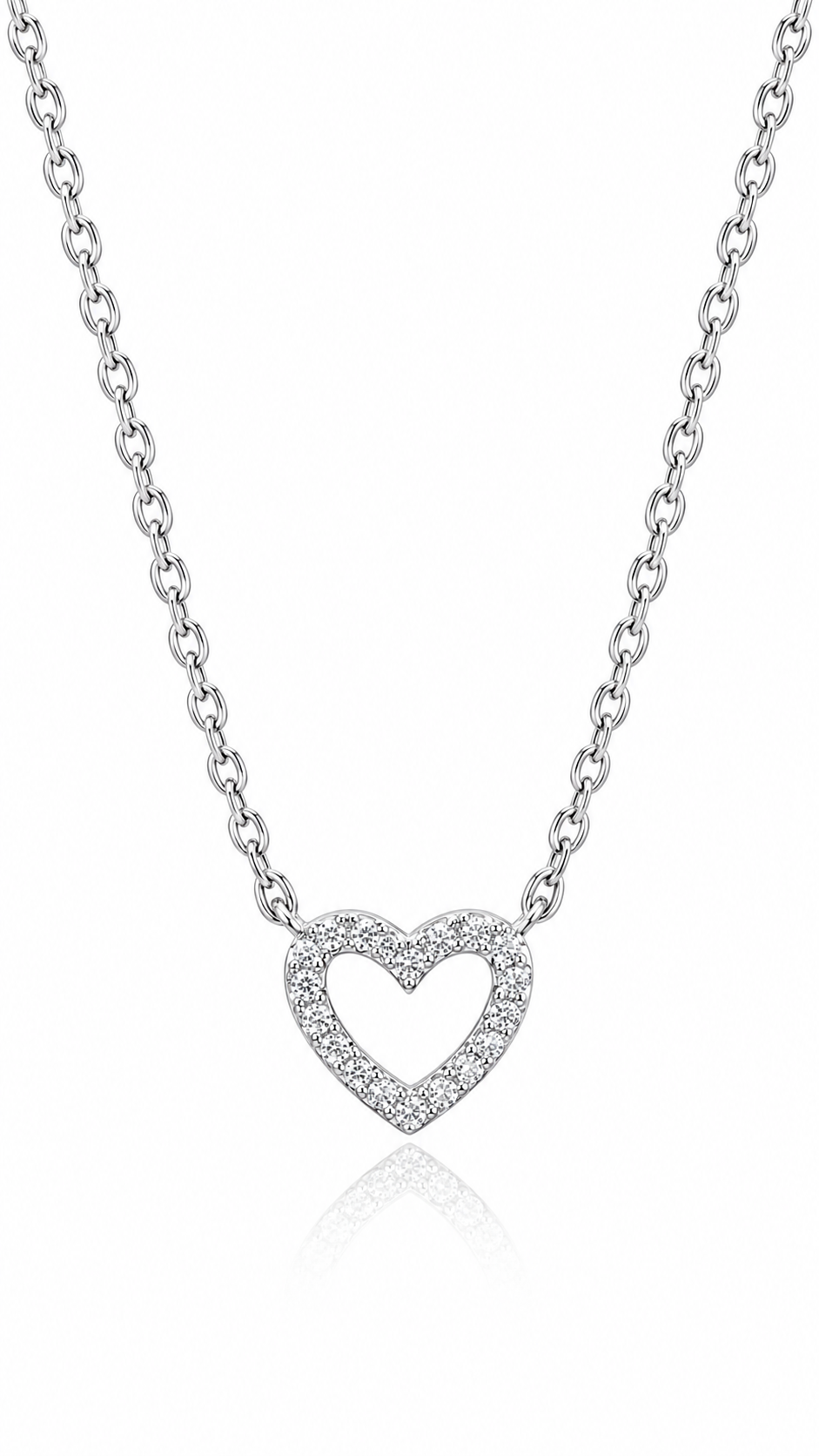 "Hearts" Brass Necklace - Crystallic