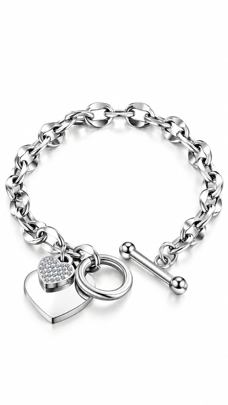 "Heart" Stainless Steel Bracelet - Intensity