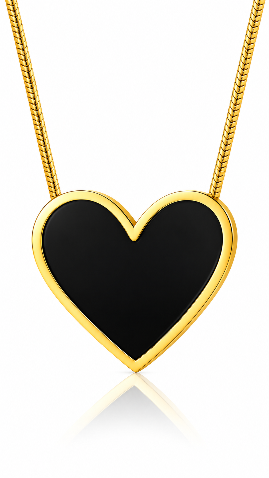 "Heart" PVD Gold-Plated Stainless Steel Necklace - Intensity