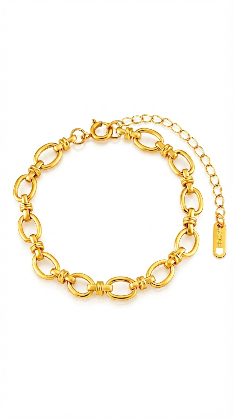 PVD Gold-Plated Stainless Steel Bracelet - Intensity