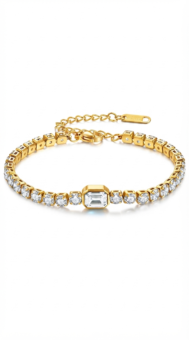 PVD Gold-Plated Stainless Steel Bracelet - Intensity