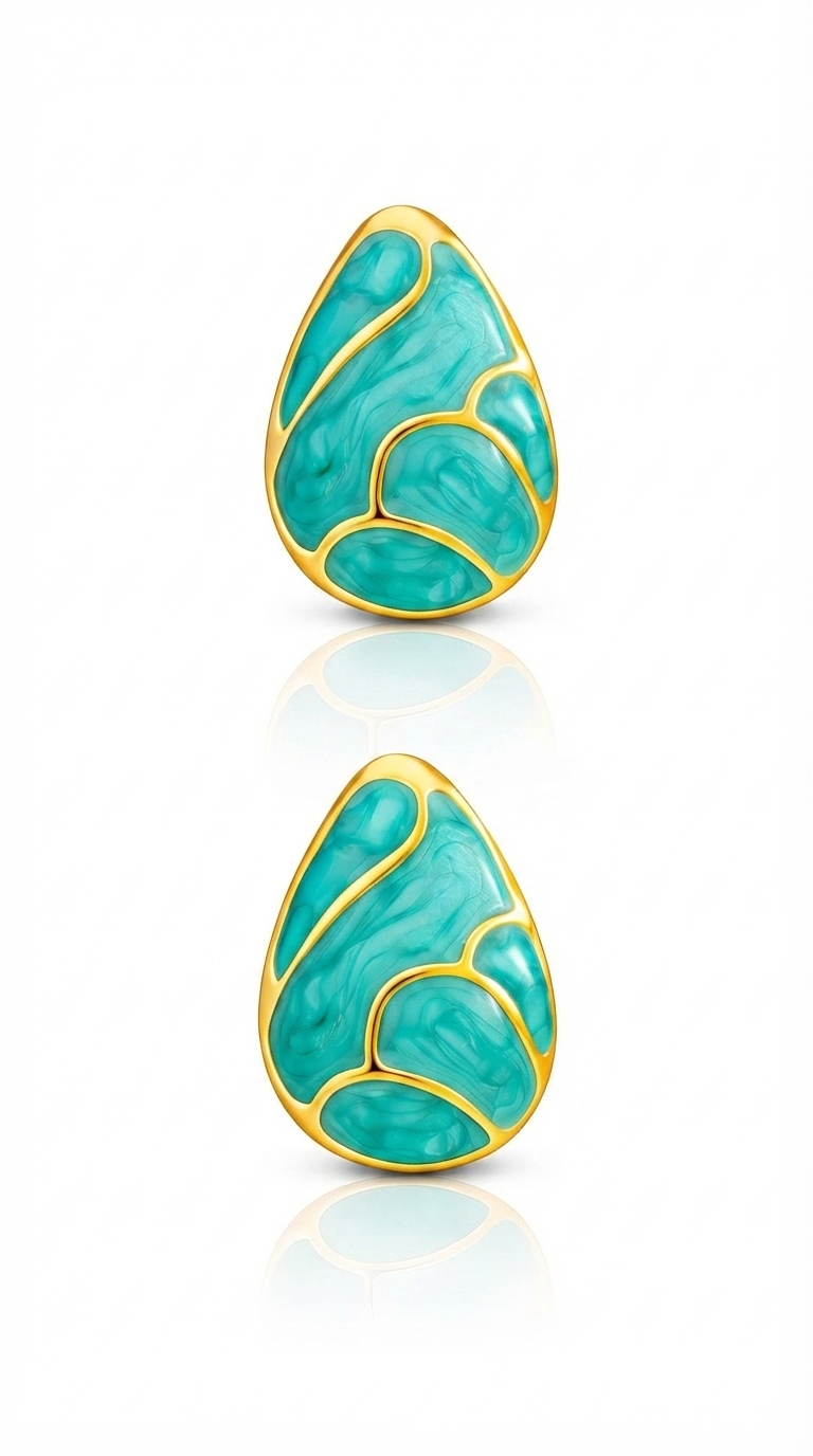PVD Gold-Plated Stainless Steel Earrings - Intensity